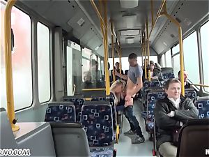 Public hump on the bus on the way to college