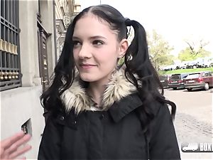 ultra-cute college girl Anie Darling luvs romp in public